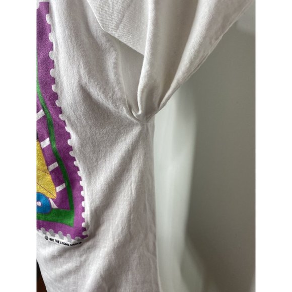 Vintage Barney Dinosaur Fan Club Member HTF Adult T Shirt L Single Stitch 1992 - Picture 10 of 12